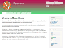 Tablet Screenshot of manasmantra.com
